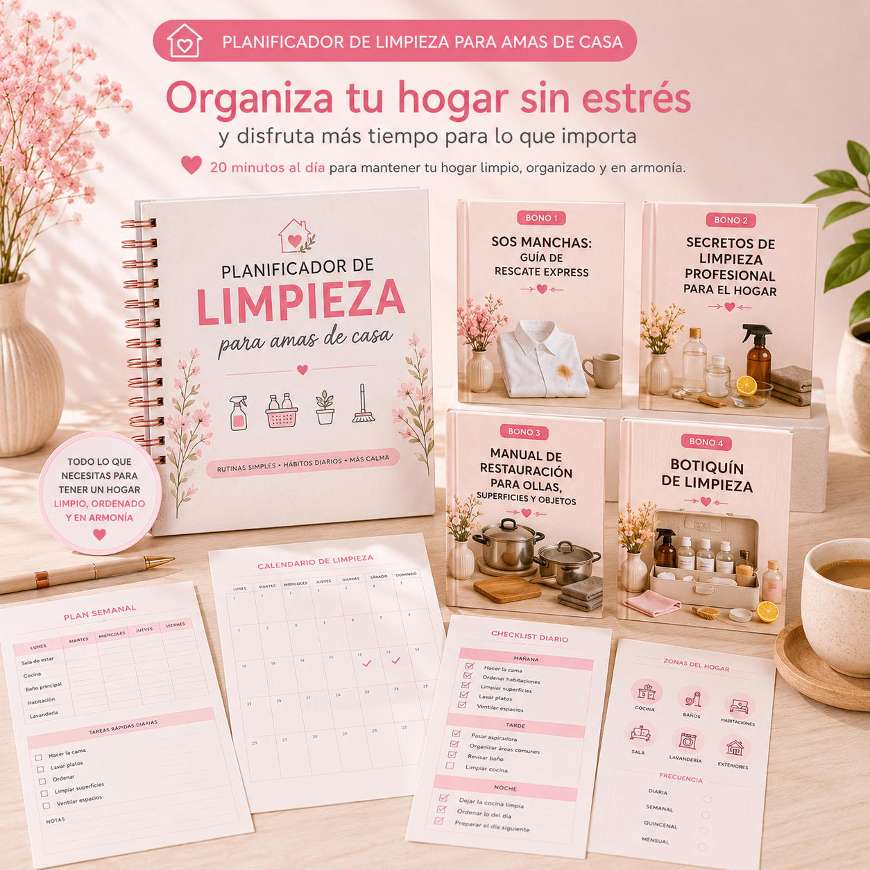 MEGA KIT Planificador de Limpieza + BONOS